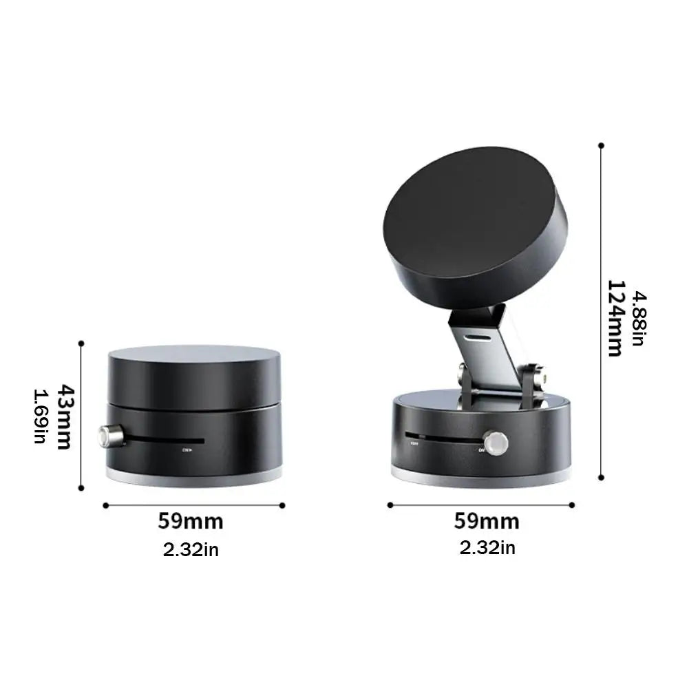 Smart Phone Holder – Vacuum & Magnetic Dual-Suction Phone Mount