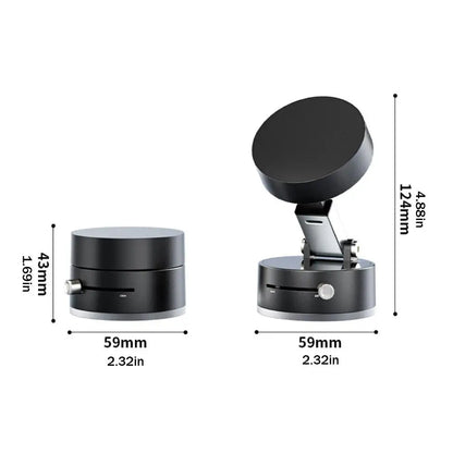 Smart Phone Holder – Vacuum & Magnetic Dual-Suction Phone Mount